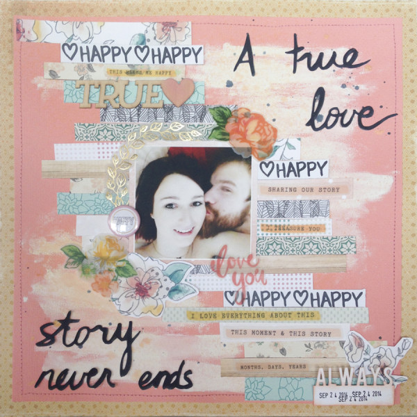 Cherish Your Love Story With This Love-Themed Scrapbook Layout – Creative  Memories Blog